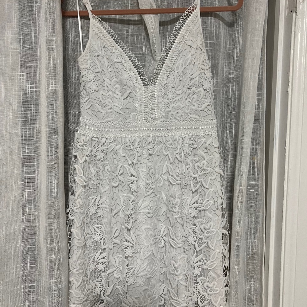 White Floral Dress